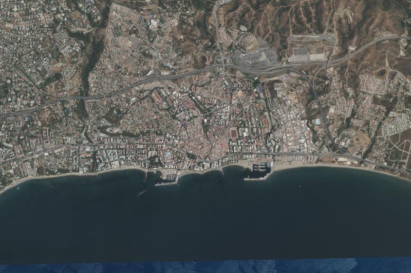 Ortofoto actual del núcleo de Marbella