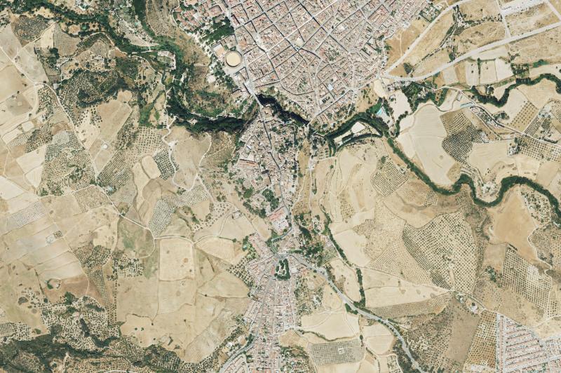 Ortofoto actual del núcleo de Ronda