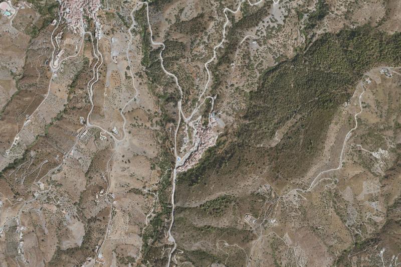 Ortofoto actual del núcleo de Salares