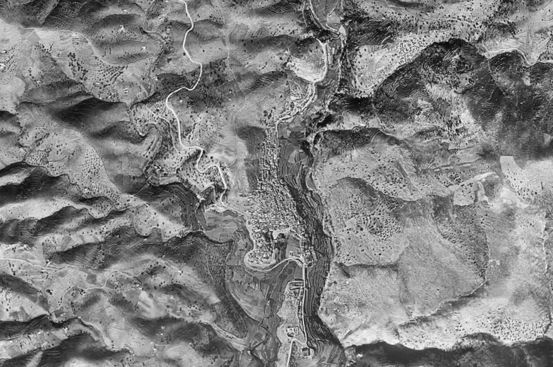 Ortofoto de 1956-1957 del núcleo de Torrox