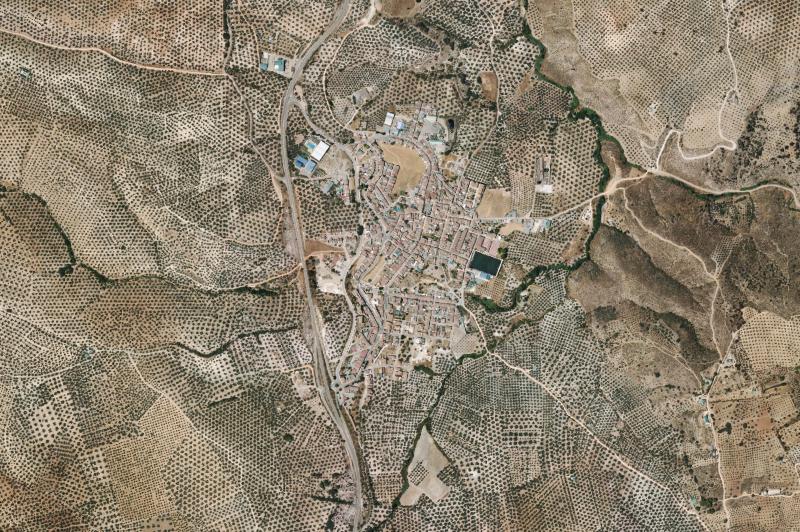Ortofoto actual del núcleo de Villanueva de Tapia