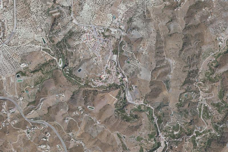 Ortofoto actual del núcleo de Viñuela