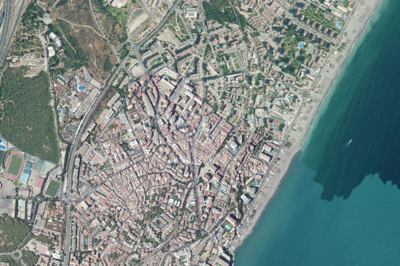 Ortofoto actual del núcleo de Torremolinos