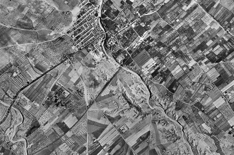 Ortofoto de 1956-1957 del núcleo de Librilla