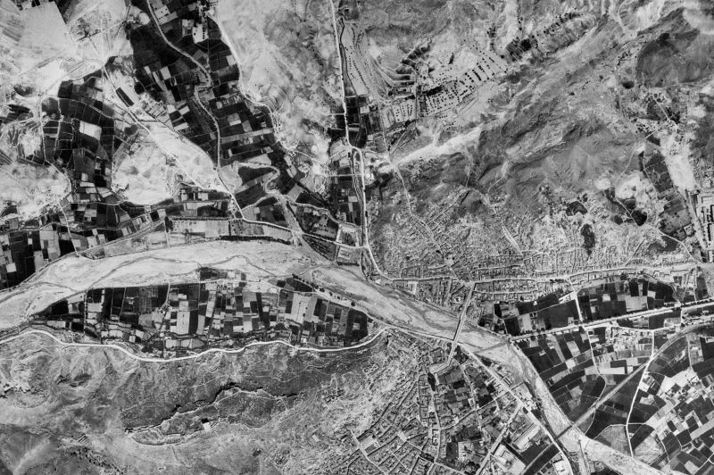Ortofoto de 1956-1957 del núcleo de Lorca