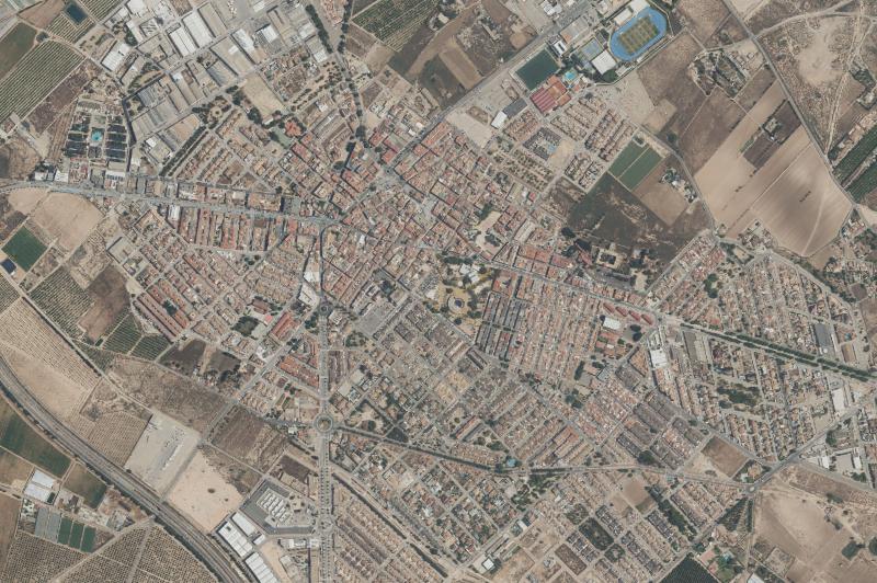 Ortofoto actual del núcleo de San Javier