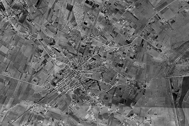 Ortofoto de 1956-1957 del núcleo de San Pedro del Pinatar