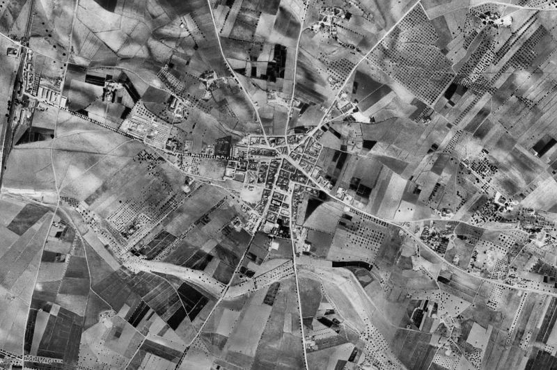 Ortofoto de 1956-1957 del núcleo de Torre-Pacheco
