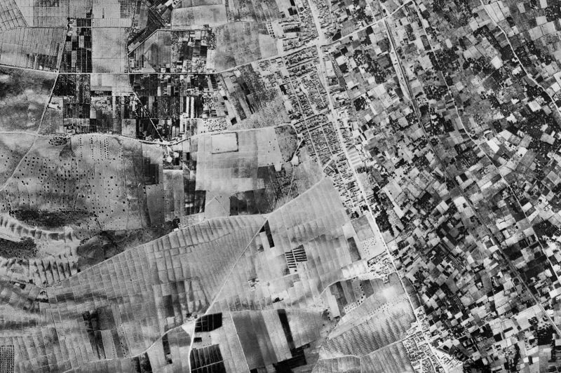 Ortofoto de 1956-1957 del núcleo de Las Torres de Cotillas