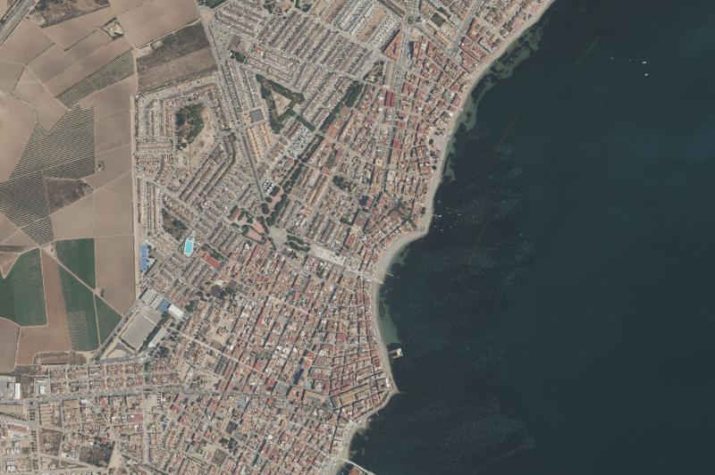 Ortofoto actual del núcleo de Los Alcázares