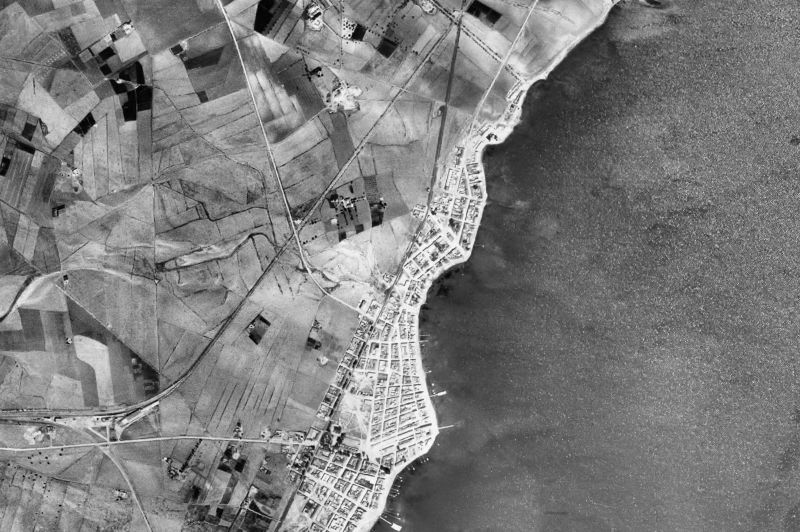 Ortofoto de 1956-1957 del núcleo de Los Alcázares