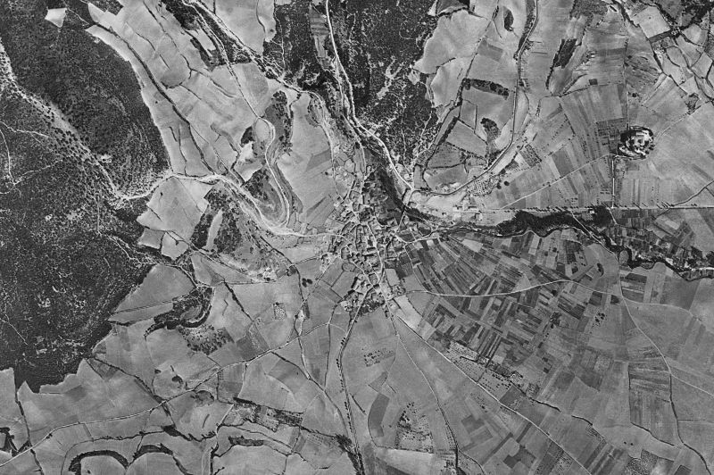 Ortofoto de 1956-1957 del núcleo de Abárzuza/Abartzuza