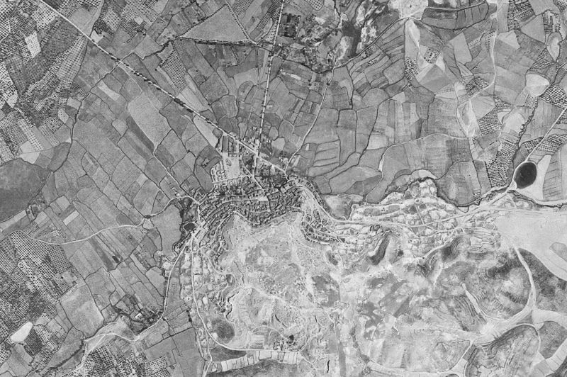 Ortofoto de 1956-1957 del núcleo de Ablitas