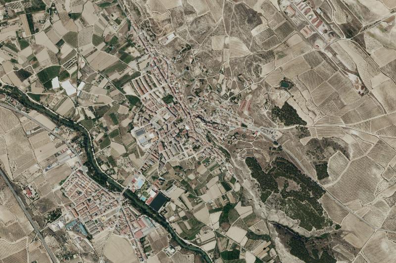 Ortofoto actual del núcleo de Andosilla