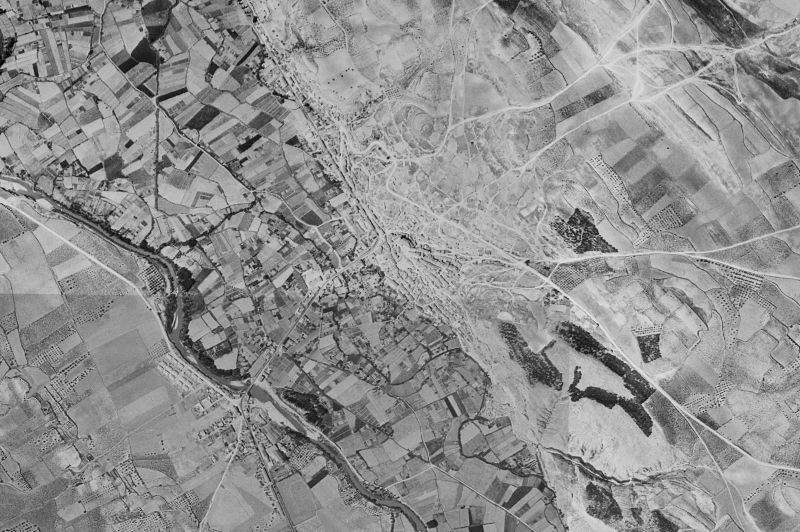 Ortofoto de 1956-1957 del núcleo de Andosilla