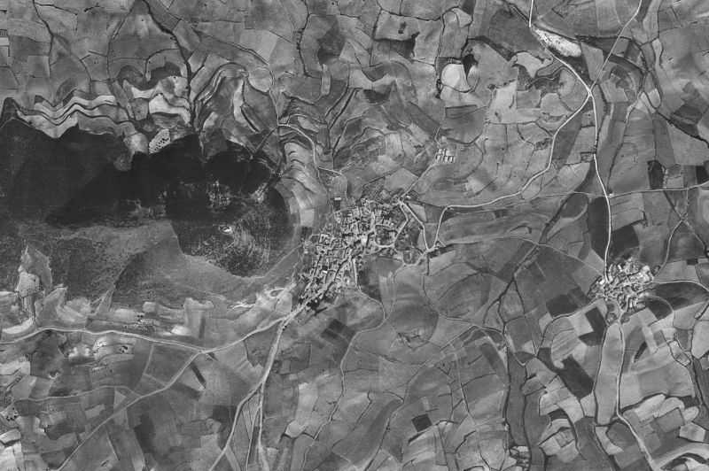 Ortofoto de 1956-1957 del núcleo de Añorbe