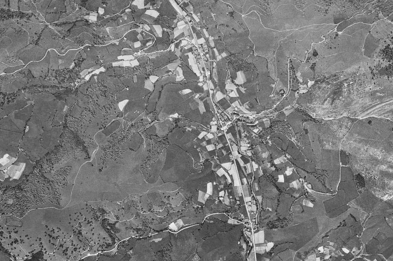 Ortofoto de 1956-1957 del núcleo de Araitz