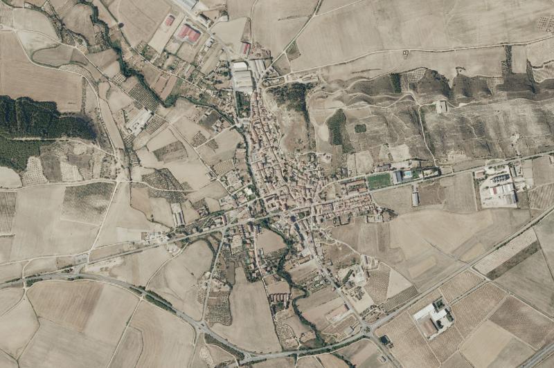 Ortofoto actual del núcleo de Los Arcos