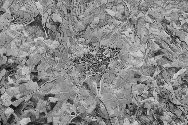 Ortofoto de 1956-1957 del núcleo de Arróniz