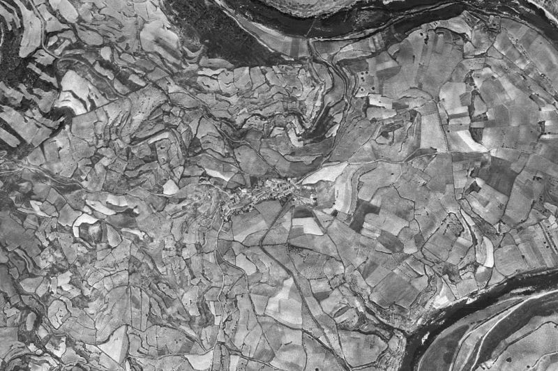 Ortofoto de 1956-1957 del núcleo de Artazu