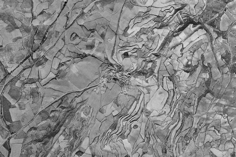 Ortofoto de 1956-1957 del núcleo de Barbarin