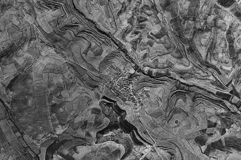 Ortofoto de 1956-1957 del núcleo de Bargota