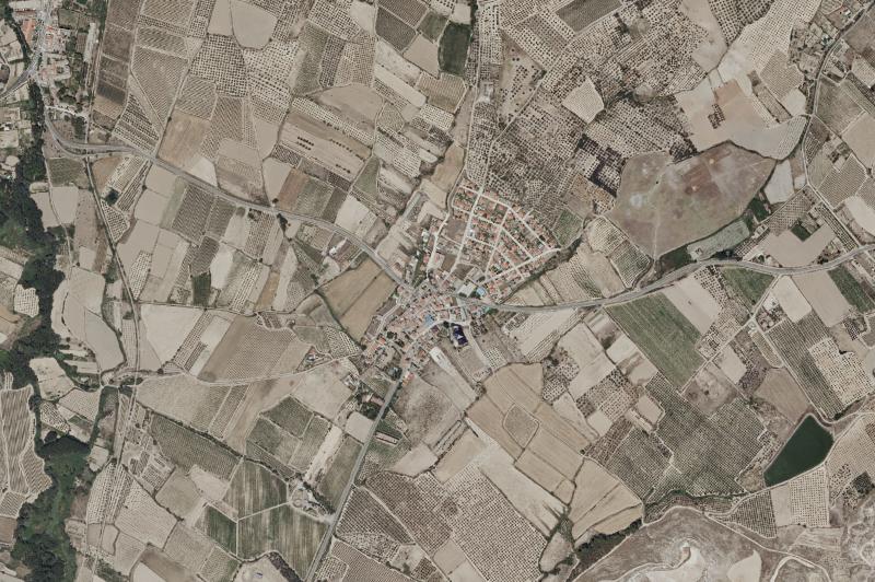Ortofoto actual del núcleo de Barillas