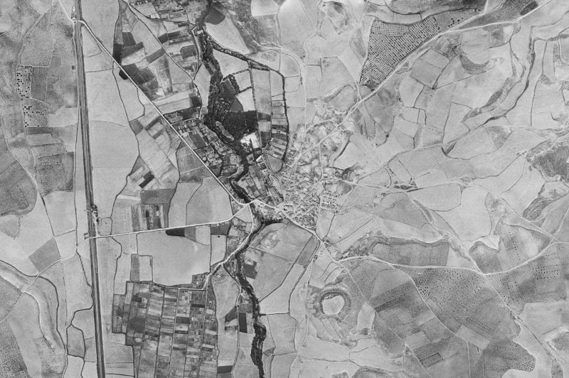 Ortofoto de 1956-1957 del núcleo de Beire