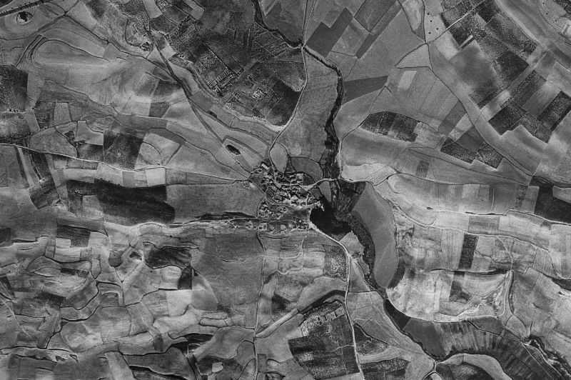 Ortofoto de 1956-1957 del núcleo de El Busto