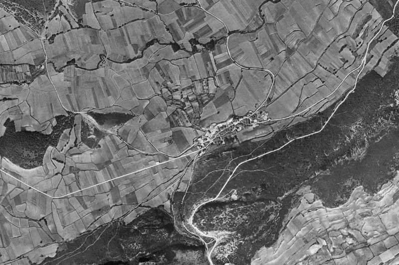 Ortofoto de 1956-1957 del núcleo de Cabredo