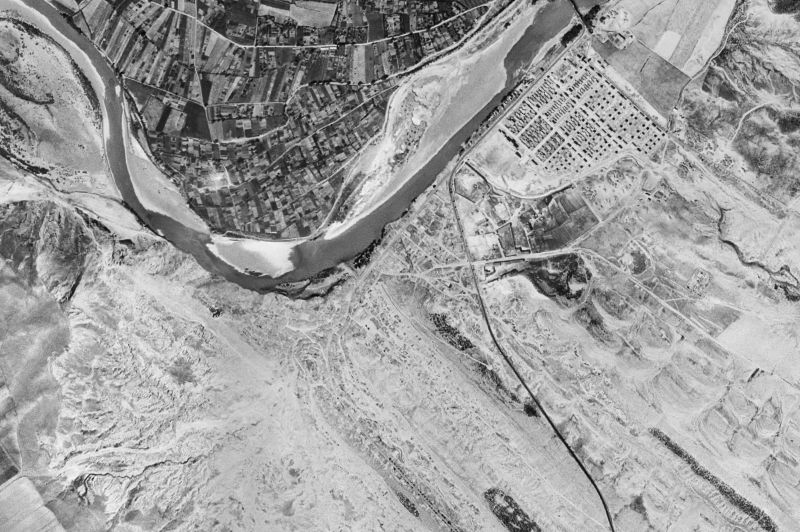Ortofoto de 1956-1957 del núcleo de Caparroso