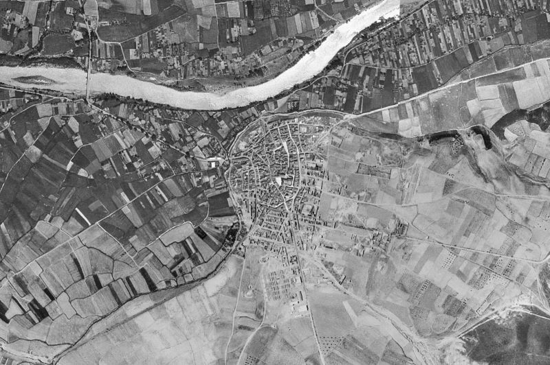 Ortofoto de 1956-1957 del núcleo de Carcastillo