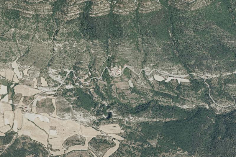 Ortofoto actual del núcleo de Castillonuevo/Gazteluberri