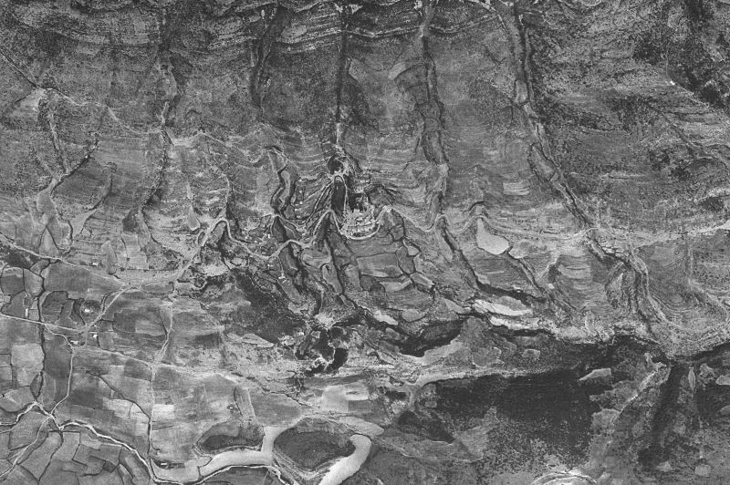 Ortofoto de 1956-1957 del núcleo de Castillonuevo/Gazteluberri