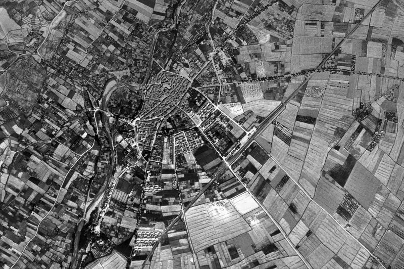 Ortofoto de 1956-1957 del núcleo de Cintruénigo