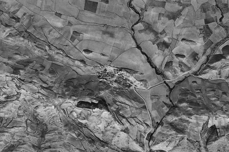 Ortofoto de 1956-1957 del núcleo de Desojo