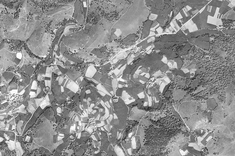 Ortofoto de 1956-1957 del núcleo de Donamaria