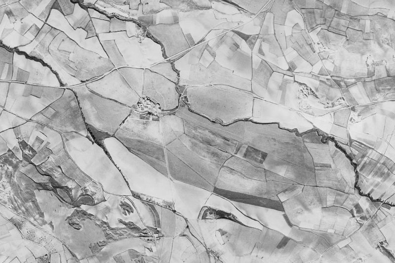 Ortofoto de 1956-1957 del núcleo de Valle de Egüés/Eguesibar