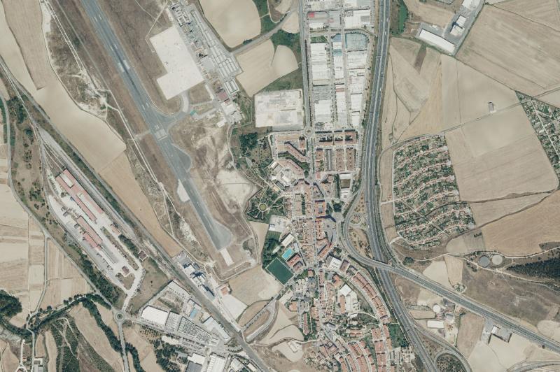 Ortofoto actual del núcleo de Valle de Elorz/Elortzibar