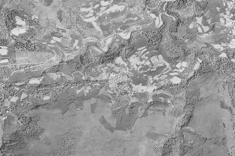 Ortofoto de 1956-1957 del núcleo de Eratsun