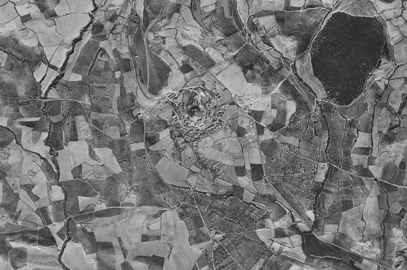 Ortofoto de 1956-1957 del núcleo de Eslava