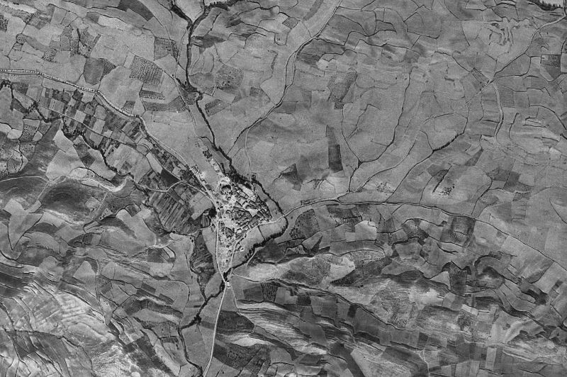 Ortofoto de 1956-1957 del núcleo de Espronceda