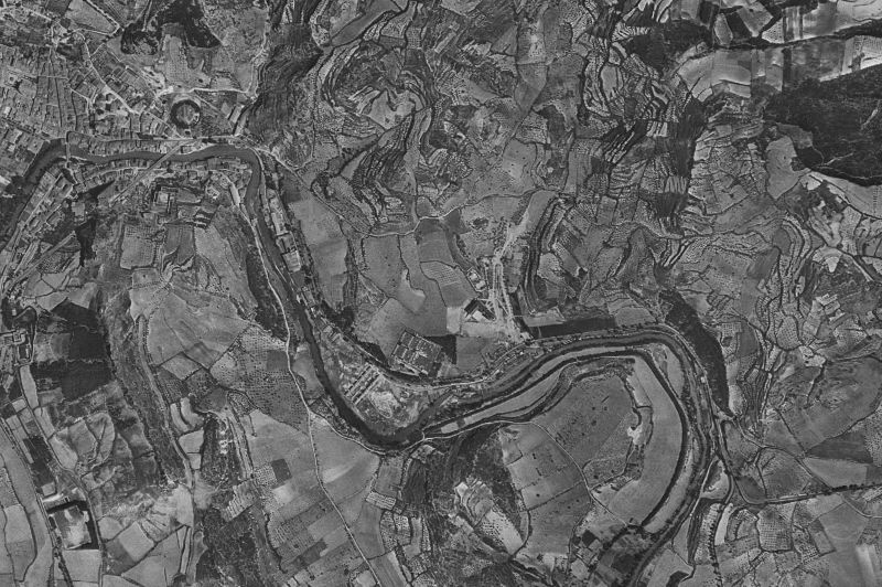 Ortofoto de 1956-1957 del núcleo de Estella-Lizarra