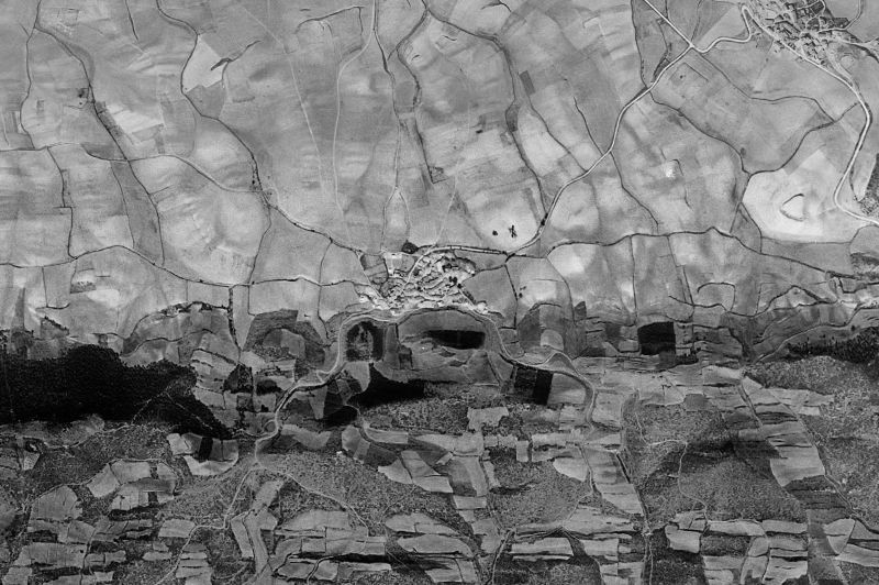 Ortofoto de 1956-1957 del núcleo de Etayo