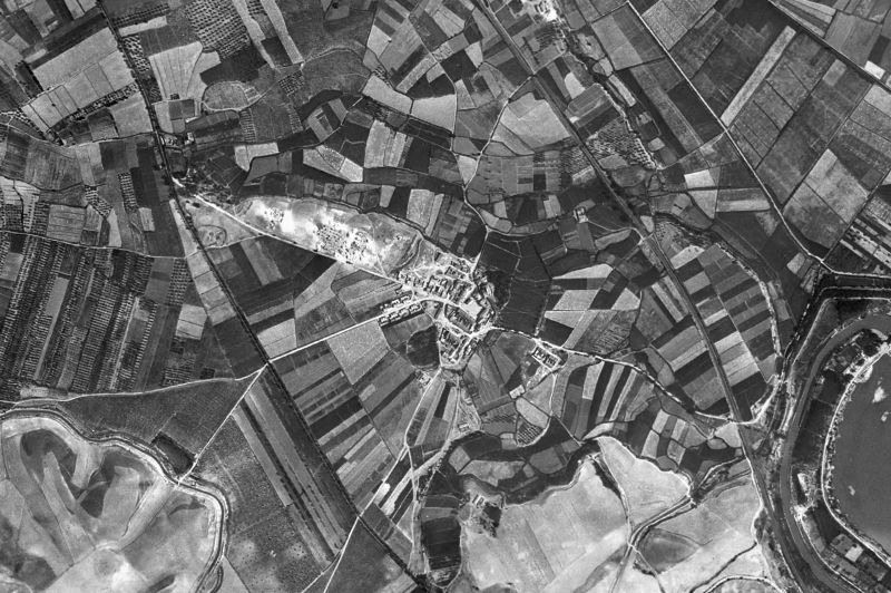 Ortofoto de 1956-1957 del núcleo de Fontellas
