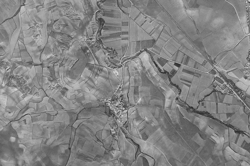Ortofoto de 1956-1957 del núcleo de Galar