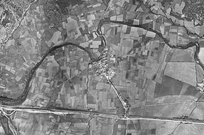Ortofoto de 1956-1957 del núcleo de Irañeta