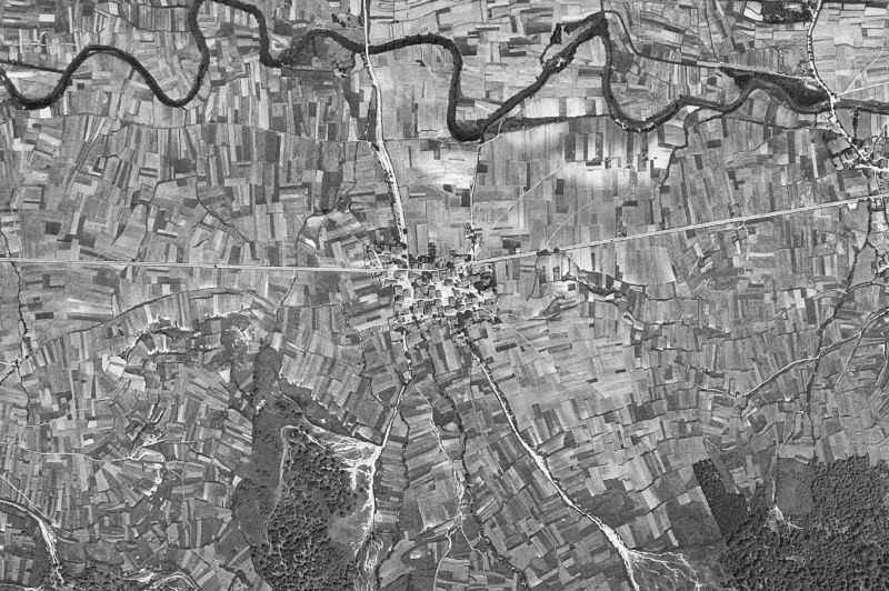 Ortofoto de 1956-1957 del núcleo de Iturmendi