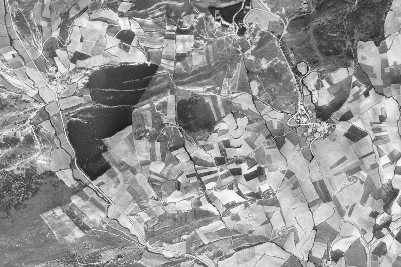 Ortofoto de 1956-1957 del núcleo de Juslapeña/Txulapain
