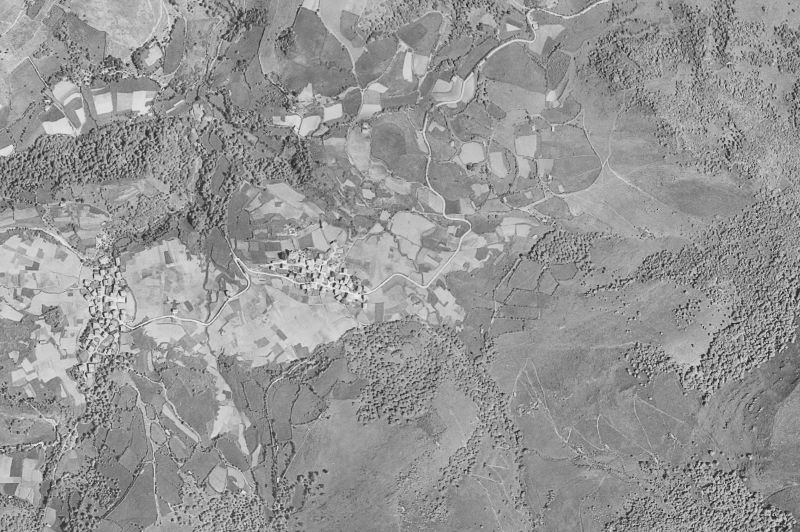 Ortofoto de 1956-1957 del núcleo de Beintza-Labaien